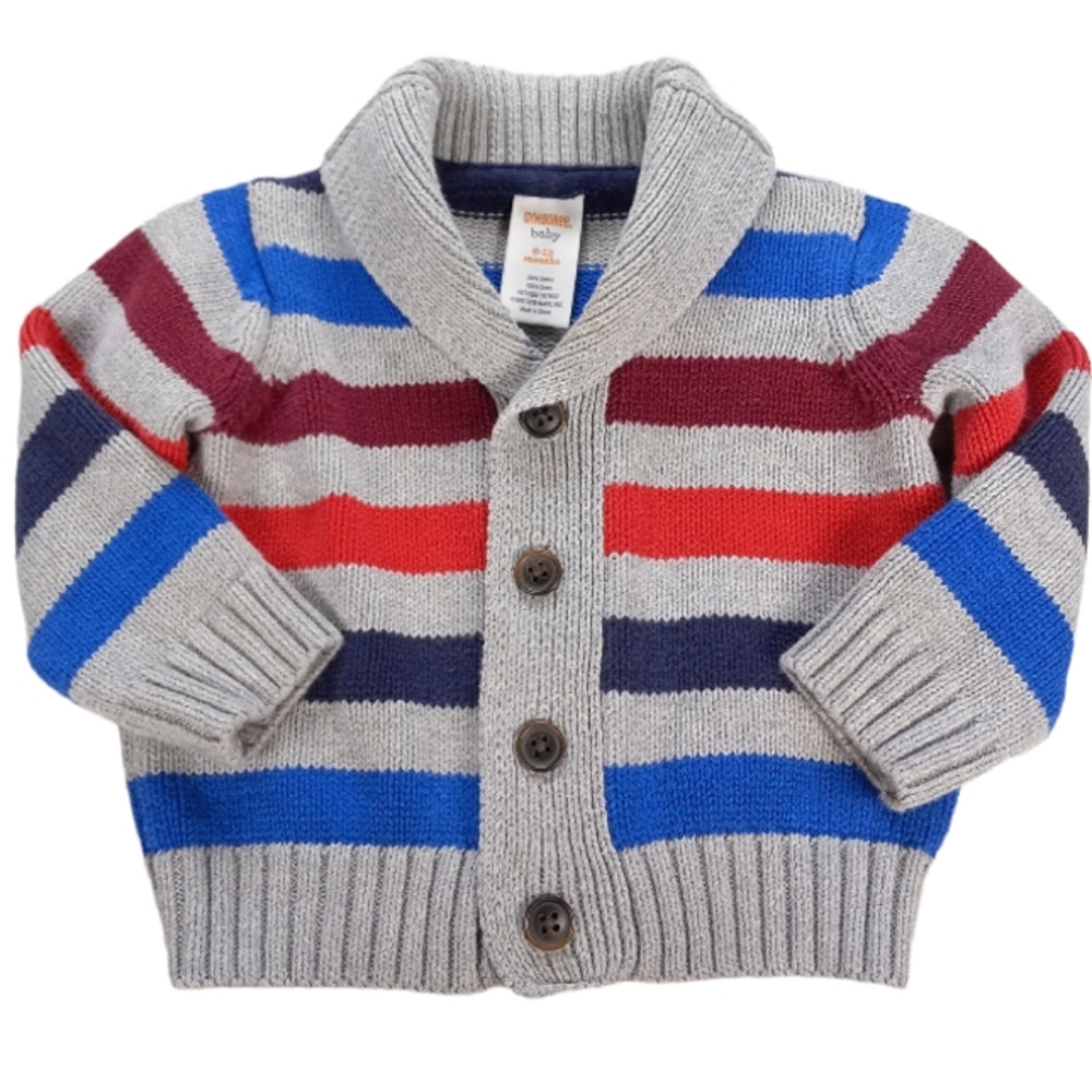 Gymboree Sweater Striped Cardigan Size 6-12 Months